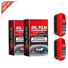 Effortless Automotive Glass Cleaner - 2-Pack Anti-Fog & Water Repellent Brushes