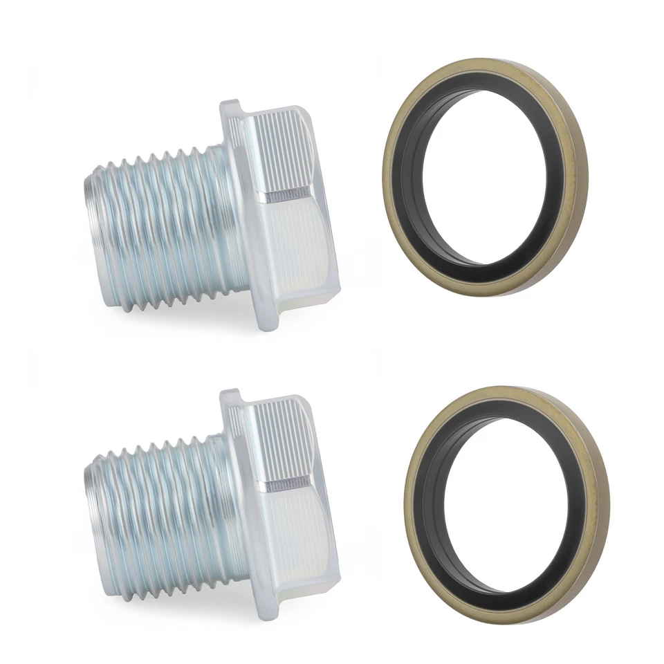 Tapón y junta de drenaje de aceite de 2 piezas para Suzuki GSX R600 GSX R750 GS1000 GS1100 SV1000 Foto 4 de 4