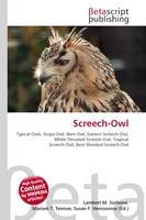 Lambert M. Surhone (U. A.) | Screech-Owl | Taschenbuch | Englisch (2026)