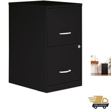 Durable Locking 2 Drawer File Cabinet - Pre-assembled, Perfect for Home Use