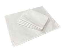 Pack of 5 White Linen Union Glass Cloths Restaurant Tea Towels Seconds 19" x 28"