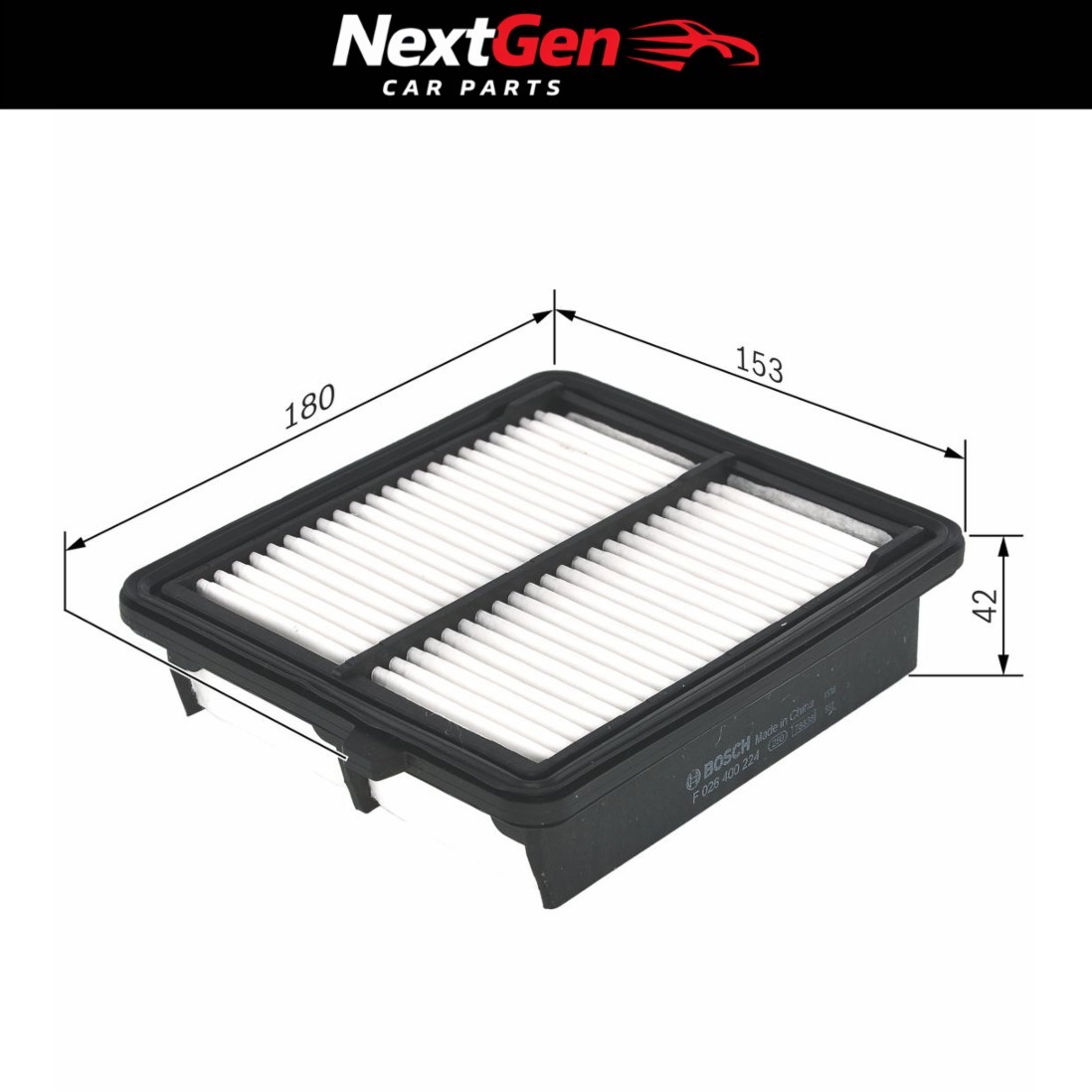 Air Filter Bosch S0224 for Honda Insight IMA 1.3 09-13
