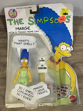 Mattel 1990 The Simpsons Marge Simpson Figure 5 sayings Packaging Damage