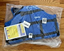 Cabela’s Adult PFD Mesh Life Vest Fishing Flotation Jacket Size L/XL New