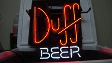 Orange Duff Beer Custom Neon Signs Display Classic Style Beer Bar Sign 17"x14"