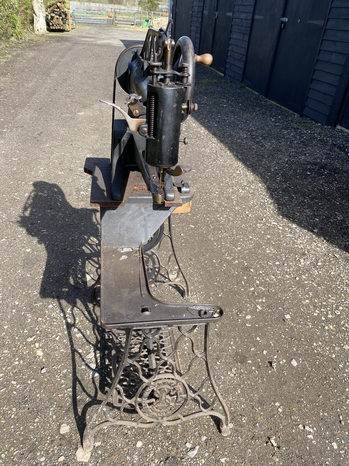 Long Arm Singer 29k Cobbler Patcher Leather Sewing Machine + Stand eBay