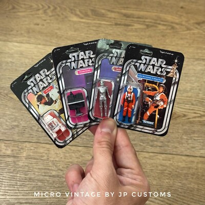 Star Wars Micro Vintage by JP CUSTOMS - The Droids & Pilot Set (4 figures)