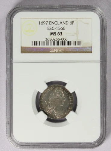 1697 NGC-MS63 England 6P ESC-1566