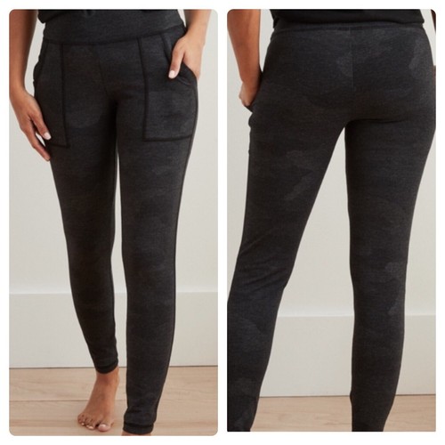 High Waisted Camo Pocket Legging Medium 