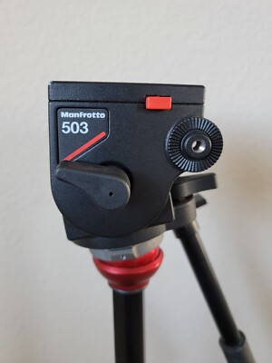Manfrotto 755B tripod + Manfrotto 503 fluid head + MBAG80P Case