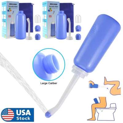 2 Pack Portable Travel Handheld Bidet Sprayer Personal Hygiene Bottle Spray Wash