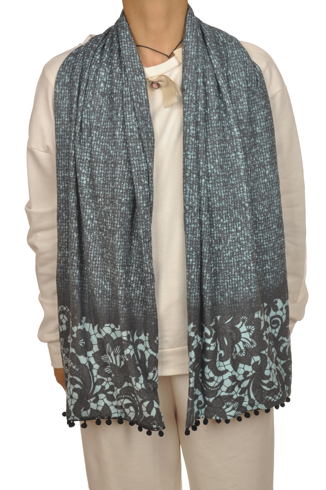 Sciarpa rettangolare da Donna BMM лаборатория Талья, ТАЛЬЯ УНИКАЛЬНОГО цвета, Фантазия