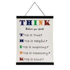 Poster Hanger Frame 14" Wide Black Wooden Magnetic for Prints,Pictures,Photos