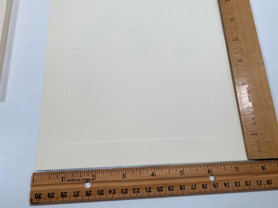 14 Crane & Co. Hojas Paneladas Tradicionales Acabado Niño Blanco Crudo 5.5"x7.5" EN BLANCO Foto 2 de 4