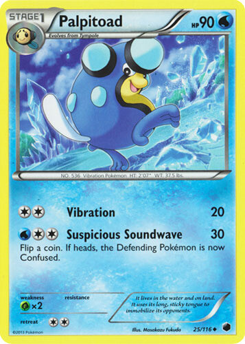 Pokemon - Palpitoad - 25/116 - Uncommon - Plasma Freeze - NM