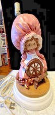 VTG 1978 HOLLY HOBBIE/STRAWBERRY SHORTCAKE Table Lamp Bonnet Girl Ceramic-SIGNED