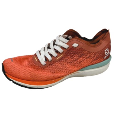 Salomon Women's SIZE 8.5 Sonic 4 Accelerate Running Shoes US Orange & White Run