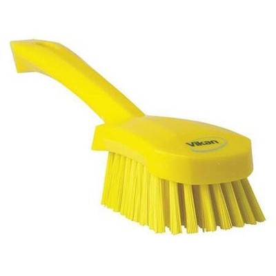 Vikan 41926 3 In W Scrub Brush, Stiff, 5 57/64 In L Handle, 4 1/2 In L Brush,