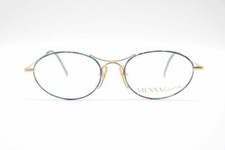 Vienna Line 1658 51 18 130 Gold Violet Oval Glasses Frame NOS