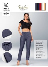 Indian Style Cotton All Season Comfort Fit Fashion Kurti Tunic Smart Pant