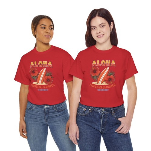 Beach Vibes T-Shirt | Summer Ocean Waves Tee | Retro Aloha endless summer Shirt - Picture 78 of 85