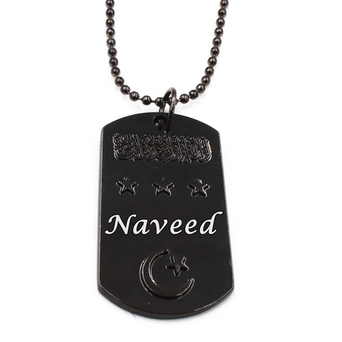 Personalised Engraved Mens Dog Tag Name 