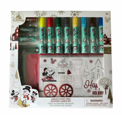Mickey Set Kreativität Filzstifte Weihnachten Weihnachten Disney Disneyland Paris