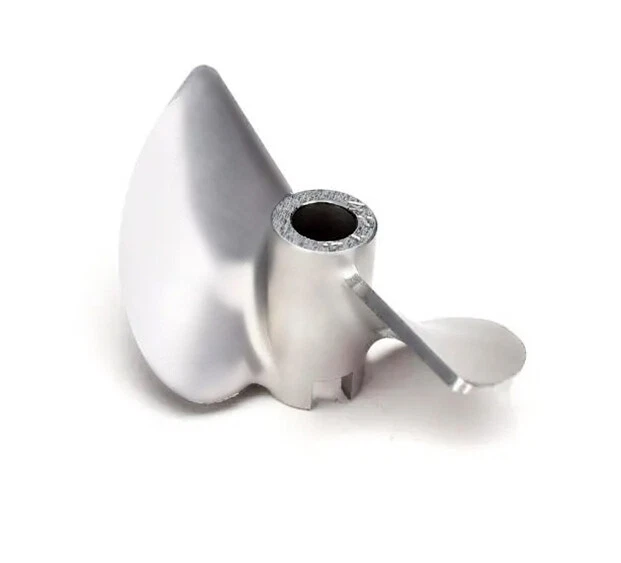 Hélice de metal de 2 palas para barco RC 4 mm de diámetro P1,4 40 mm - izquierda Foto 2 de 4