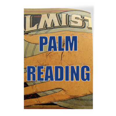 Door Decals Vertical Vinyl Stickers Multiple Sizes Palm Reading Industrial Vinyl