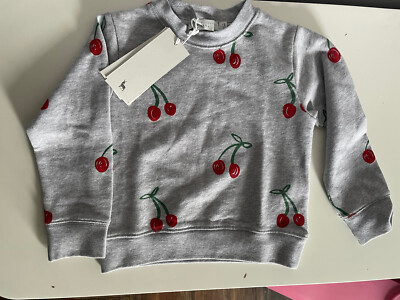 Stella McCartney Kinder Cherry Sweatshirt Pullover 2 Jahre