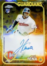 2024 TOPPS CHROME GILDED COLLECTION  ROOKIE AUTO CGA-JT Jose Tena /99 Guardians