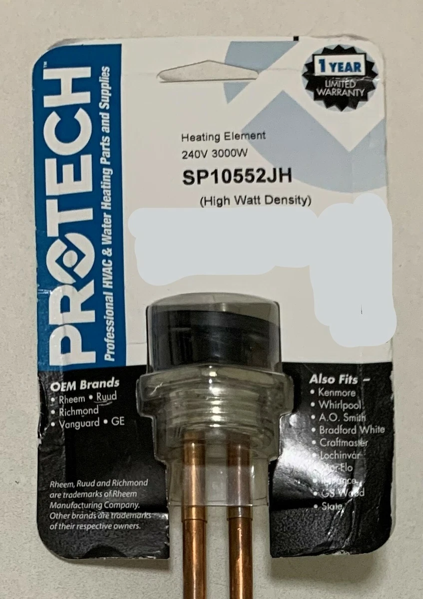 PROTECH SP10552JH SUBMERSABLE WATER TANK HEATER ELEMENT 240V 3000W RHEEM  RUUD | eBay