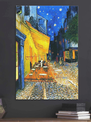  VAN GOGH 32''x24'' POSTER ~CAFÉ TERRACE AT NIGHT~ Art Museum Paintings print