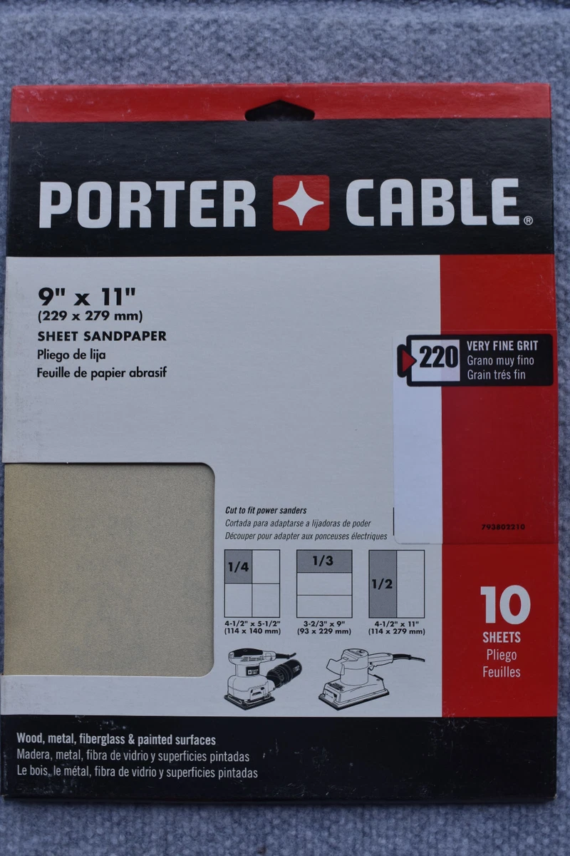 Porter cable sandpaper deals