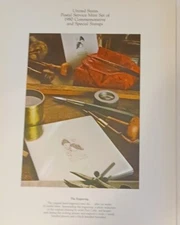 1980 US Postal Service Mint Set Commemorative Book Of Stamps