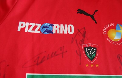 Maillot Rugby RCT Toulon 2008 – XXL – Puma – Signé Par Les Joueurs (avec 8 Photos)