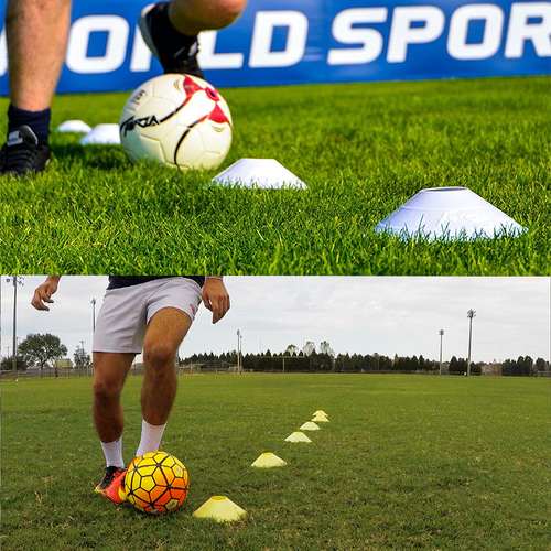 60 Pack Fitness Exercise Sports Training Discs Markers Cones Soccer Rugby - Picture 4 of 5