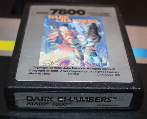 Dark Chambers (ATARI 1987) for 7800 VCS (Modul) working classic 8-bit - Picture 1 of 2