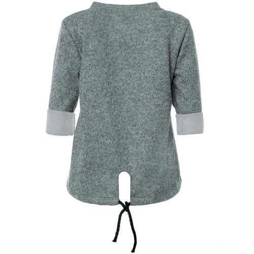 Pullover Pulli Wende Pailletten Sweatshirt Langarm Mädchen Kinder Grau 122 - 128 - Picture 3 of 4