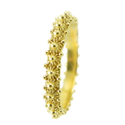 Sardischer Glaube komplette Runde filigran Gelbgold Handarbeit SCHMUCK SARDINIEN