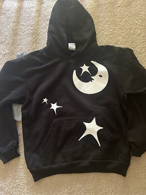 BY COLE BENNETT ITEM #072 CRESCENT MOON BLACK HOODED SWEATSHIRT (M) 1/190