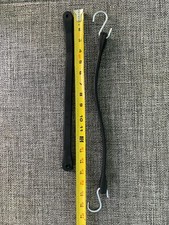 15" Heavy Duty EPDM USA Made Rubber Tarp Straps Tie Down With S Hooks - 10 Pack