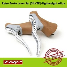 TRP RRL SR Alloy Retro Brake Lever Set Light w/Gum Hoods Fit 23.8mm  24.2mm