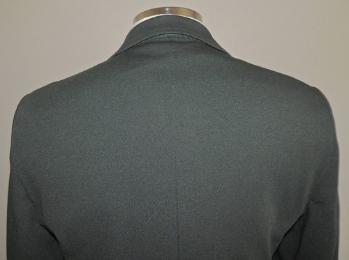 VINTAGE JOHN BLAIR GREEN POLYESTER BLEND 2 BUTTON SPORT COAT 42R - Picture 6 of 7