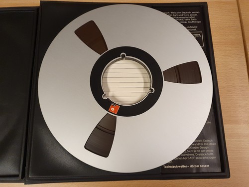 10" (26,50 CM) METAL REEL TAPE BASF LPR 35 IN ORIGINAL BOX #537 - Picture 2 of 3