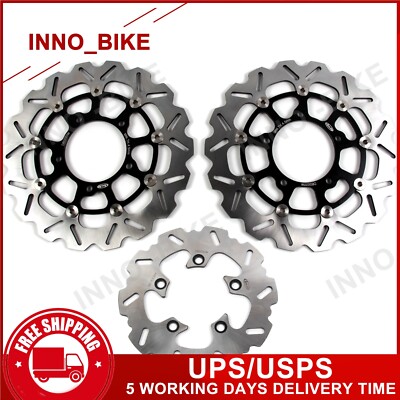 Arashi Front Rear Brake Rotors For Suzuki GSXR 600 750 2006 2007 GSXR 1000 05-08