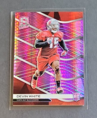 Devin White 2019 Panini Spectra Neon Pink Prizm RC #17/25 Rookie #154