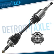 Front Wheel Bearing and Hub Left CV Axle Kit for 2016 - 2019 Chevrolet Cruze Gas