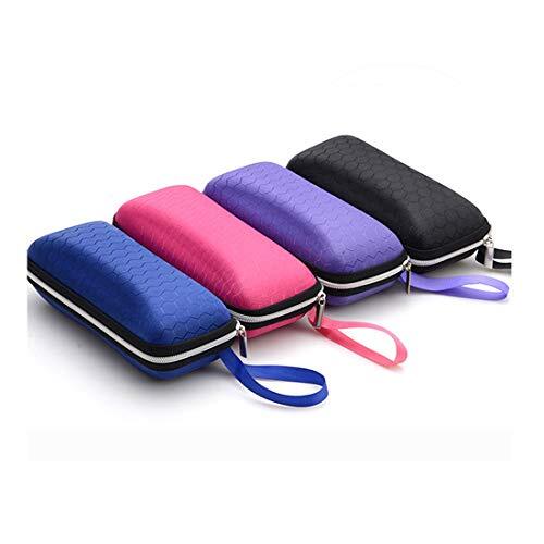 4 Pack Portable Zipper Eyeglasses Case Sunglasses Hard Case Box Protector for - Bild 1 von 6