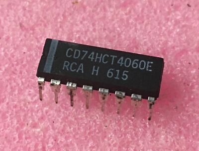 CD74HCT4060E, HS Logic 14-Stage Binary Counter with Oscilator ,  PDIP-16, RCA
